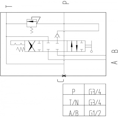 ROZDZIELACZ HYDR. 1SEKCJA 80L ZATRZASK + PRZYŁĄCZA